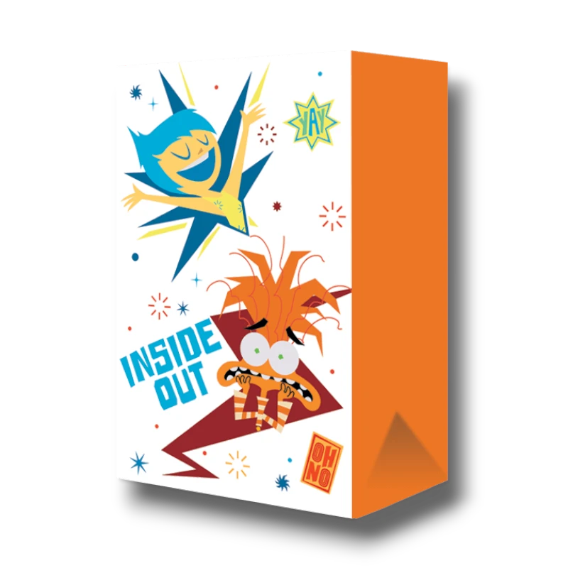 Bolsa dulcera PartyStore de Intensamente con Alegría y Ansiedad, diseño colorido para fiestas infantiles
