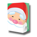 Bolsa dulcera PartyStore con diseño de Santa Claus sonriente para dulces navideños