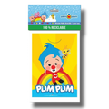 Bolsa para dulces PartyStore con diseño colorido de Plim Plim, arcoíris y abeja, ideal para fiestas infantiles.