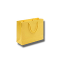 Bolsa de regalo PartyStore color amarillo con asas de cordón, diseño rectangular de 25x33x15 cm