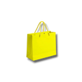 Bolsa de regalo PartyStore color amarillo brillante con asas de cuerda, ideal para obsequios de 26x19x12 cm