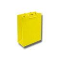 Bolsa de regalo PartyStore de color amarillo brillante con asas de cuerda a juego, ideal para obsequios.