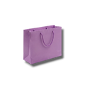 Bolsa de regalo PartyStore color lila con asas de cordón, 33cm de largo, ideal para obsequios elegantes.