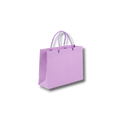 Bolsa de regalo PartyStore color lila con asas de cuerda trenzada, ideal para obsequios de 26x19x12 cm
