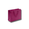 Bolsa de regalo PartyStore color magenta con asas de cordón, diseño rectangular de 33x25x15 cm para obsequios.