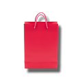 Bolsa de regalo mini color magenta de PartyStore con asas trenzadas, ideal para detalles pequeños
