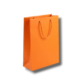 Bolsa de regalo grande color naranja de PartyStore con asas de cuerda, ideal para obsequios y celebraciones.