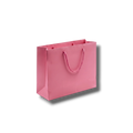 Bolsa de regalo rosa PartyStore con asas de cuerda trenzada, ideal para detalles elegantes y celebraciones