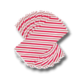 Paquete de 20 bolsas de celofán PartyStore con diseño de rayas rojas y blancas para dulces o regalos