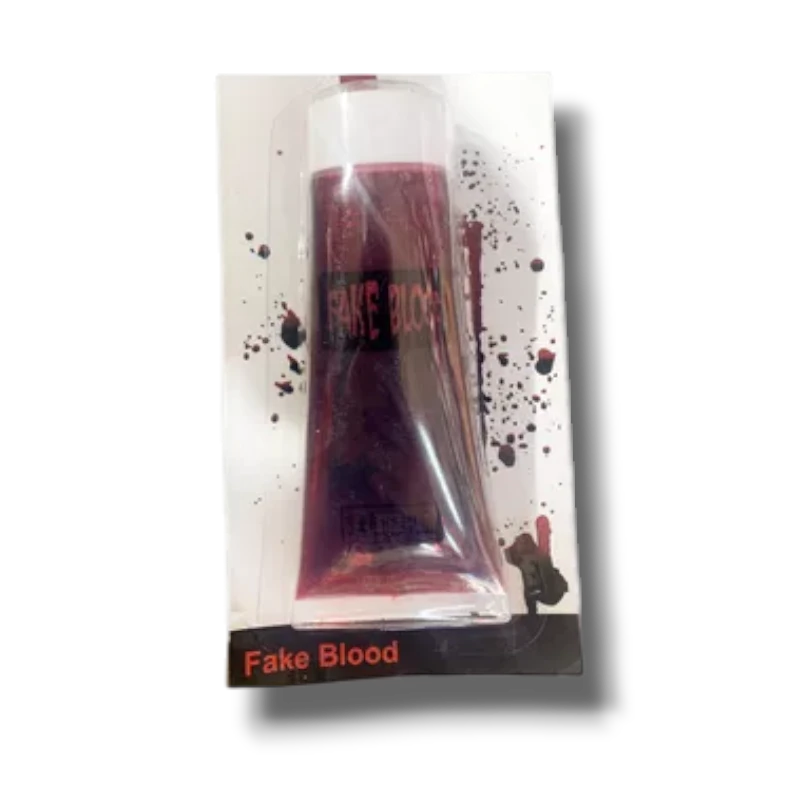 Bote de sangre artificial PartyStore en envase de tubo para maquillaje de efectos especiales de Halloween