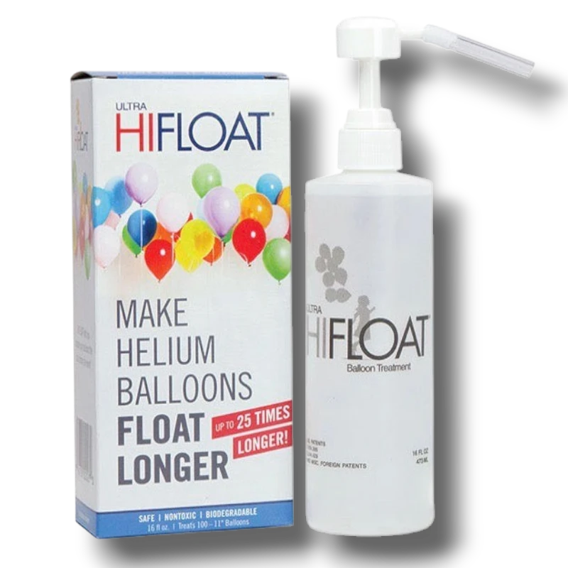 Botella de tratamiento Ultra HiFloat de 16 oz de PartyStore para hacer que los globos de helio floten más tiempo