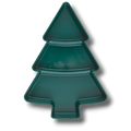 Bowl PartyStore con forma de árbol de Navidad en color verde oscuro, ideal para servir aperitivos festivos.