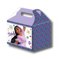 Caja para dulces PartyStore con diseño de Isabela de Encanto, color morado y estampado floral