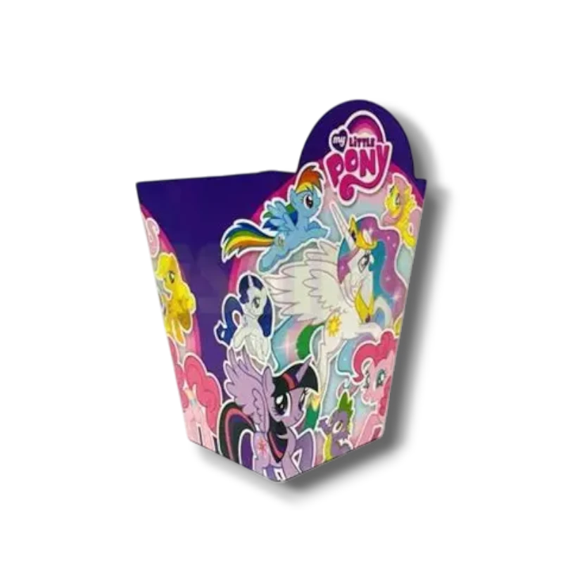 Cajita palomera PartyStore con diseño colorido de My Little Pony para fiestas infantiles