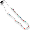 Collar PartyStore con luces LED navideñas de colores brillantes y cable negro para fiestas temáticas