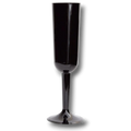 Copa de champán negra PartyStore, diseño elegante y moderno para eventos y celebraciones especiales.