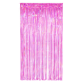 Cortina iridiscente magenta de PartyStore para decoración de fiestas con acabado brillante y flecos largos