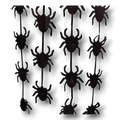 Cortina metálica negra con figuras de arañas colgantes para decoración de Halloween de PartyStore