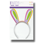 Set de 4 diademas PartyStore con orejas de conejo en colores surtidos para fiestas infantiles