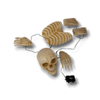 Decoración de esqueleto para jardín PartyStore con piezas de plástico beige y luces integradas para Halloween