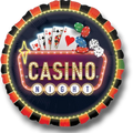 Globo redondo de 36 pulgadas PartyStore con diseño de noche de casino, cartas de póker, dados y fichas de apuesta.
