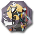 Globo de 36 pulgadas PartyStore con Jack Skellington, Sally y Zero de Pesadilla antes de Navidad sobre fondo lunar