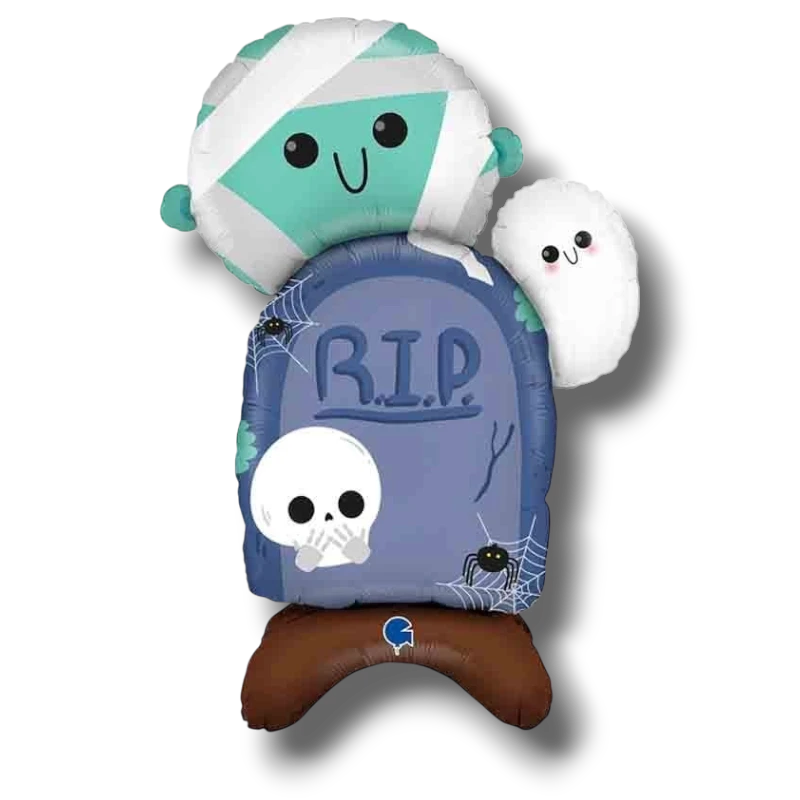 Globo PartyStore con forma de momia, lápida RIP, fantasma y calavera para decoración de Halloween