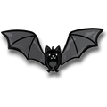 Globo PartyStore de 36 pulgadas con forma de murciélago negro brillante para decoración de Halloween