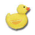 Globo de PartyStore con forma de patito amarillo de goma, ideal para decoraciones de fiestas infantiles