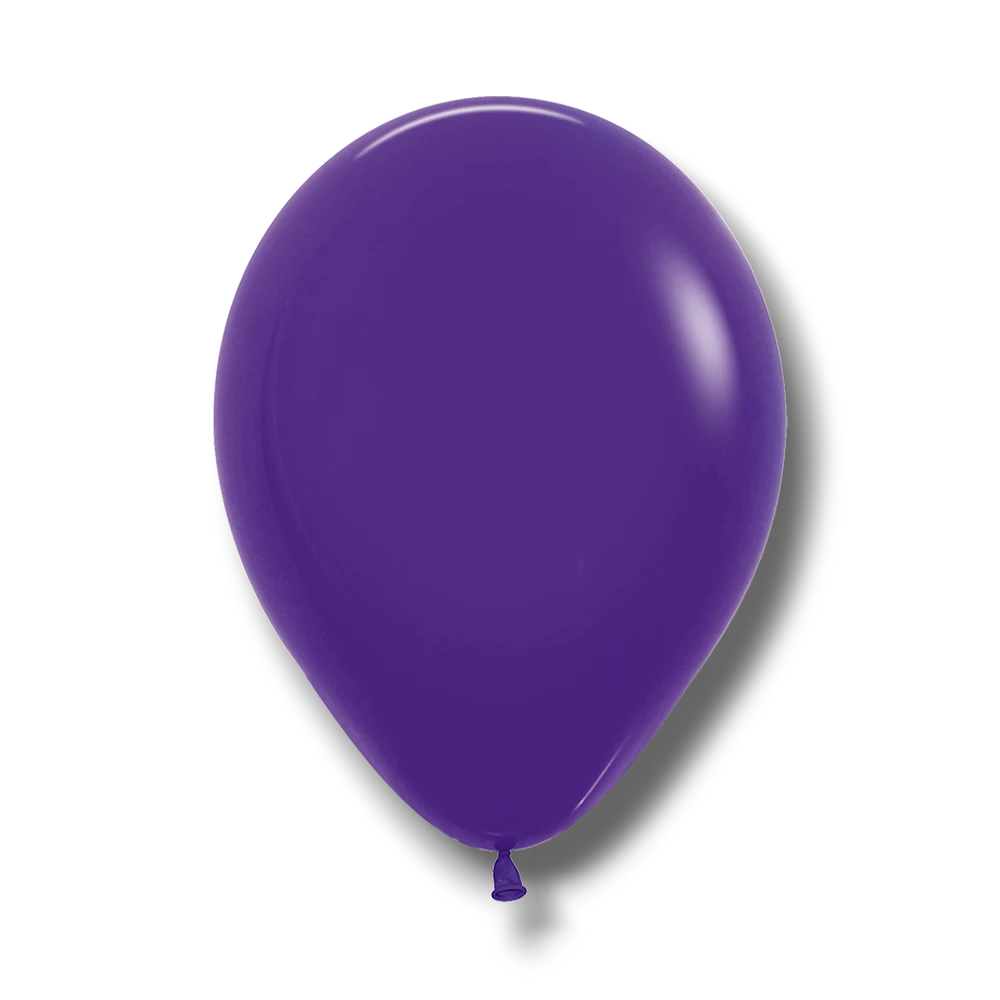 Globo de látex color violeta de 5 pulgadas de PartyStore, ideal para decoración con aire