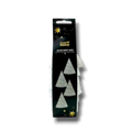 Paquete de 8 gorritos de fiesta PartyStore color plata iridiscente con diseño cónico brillante para celebraciones
