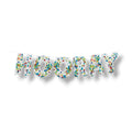 Guirnalda de globos PartyStore con letras que forman la palabra HOORAY y diseño de confeti multicolor