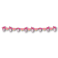 Guirnalda decorativa PartyStore de My Melody con figuras de conejo rosa y corazones para fiestas infantiles