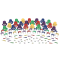 Kit de fiesta PartyStore para Año Nuevo con sombreros, diademas y matracas multicolor para 50 personas