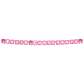 Letrero móvil de Feliz Cumpleaños con temática de My Melody en color rosa, ideal para decoración de fiestas PartyStore