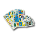Juego de mesa Loteria Mexicana de PartyStore con cartas coloridas y tableros ilustrados con iconos tradicionales