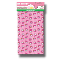 Mantel de plástico PartyStore con estampado de My Melody y flores sobre fondo de rayas rosas para fiestas infantiles