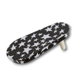 Matraca PartyStore de madera con diseño de estrellas blancas sobre fondo negro para celebraciones y fiestas