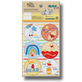 Set de 36 pegatinas circulares de Winnie Pooh con diseños coloridos de PartyStore para fiestas infantiles