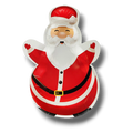 Plato de papel con forma de Santa Claus de PartyStore, diseño navideño en colores rojo y blanco