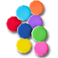 Platos desechables PartyStore de 10 pulgadas en colores vibrantes surtidos para fiestas y celebraciones