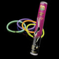 Pulseras luminosas neon PartyStore en tubo de 15 unidades con colores variados para fiestas y eventos nocturnos