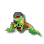 Decoración inflable de PartyStore con forma de zombi saliendo de una tumba con lápida RIP para Halloween