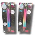 Vela Magica Jumbo Tricolor de PartyStore con diseño degradado y efecto de cambio de luz para celebraciones