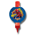 Vela mágica de cumpleaños PartyStore con diseño de Spidey Web-Slinger en color rojo y azul