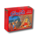 Caja de 20 velas para posada PartyStore con ilustración clásica del nacimiento de Jesús en tonos rojos