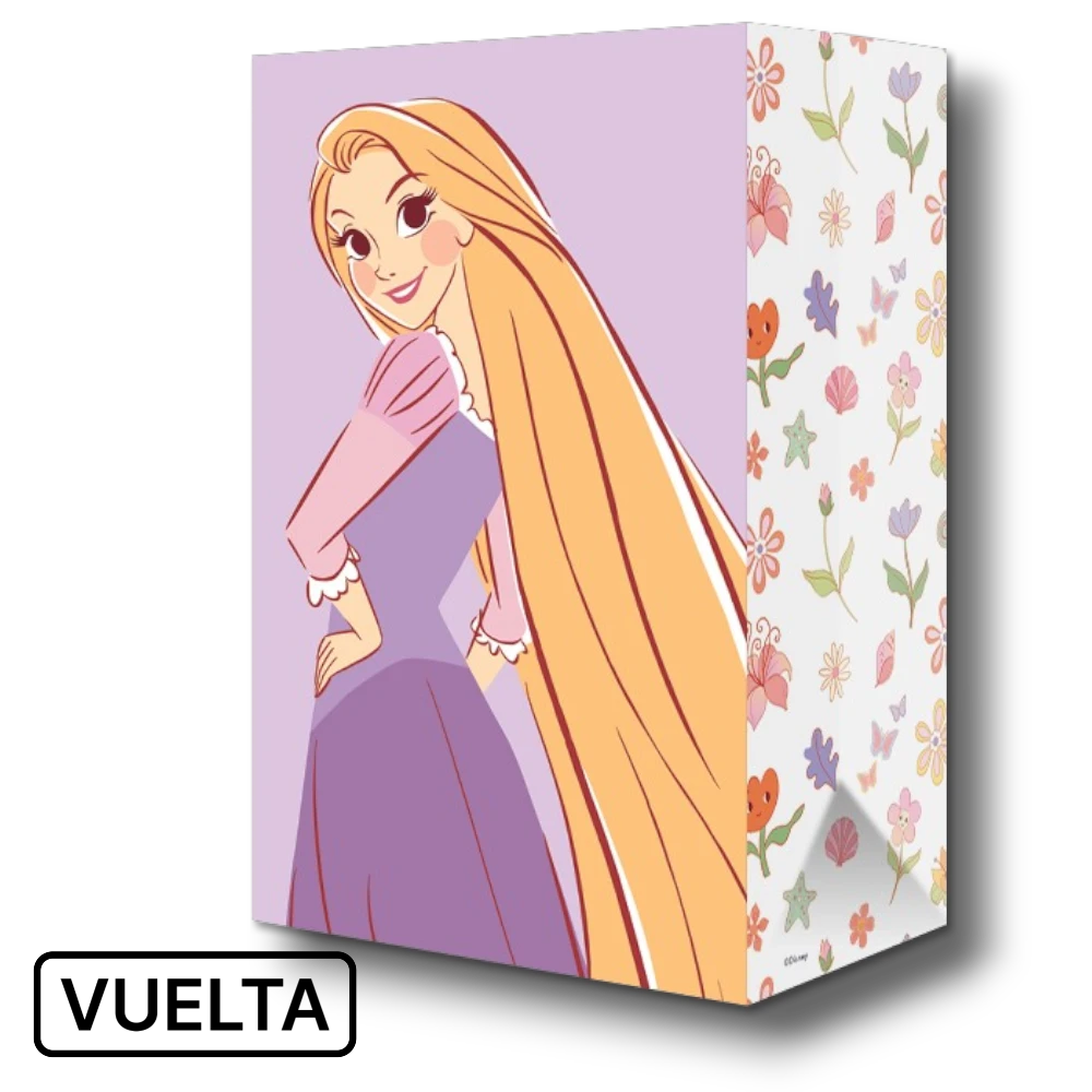 PartyStoreHere Bolsa Dulcera Bond Disney Princess C/10 con Ariel y Rapunzel, diseño floral y de conchas.